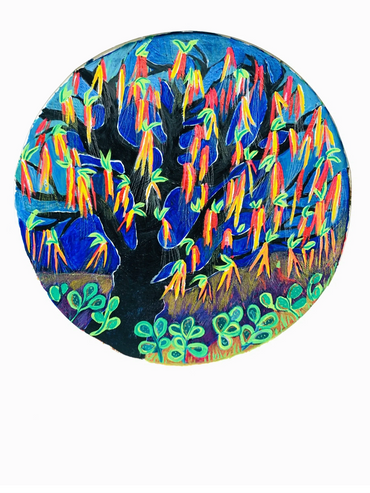 Jungle tree - oil on  paper- 30x40 cm. - 2021

