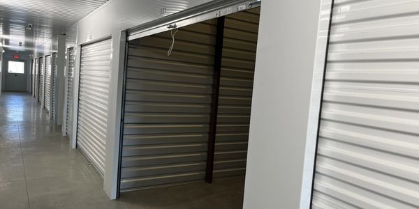 An indoor storage unit.