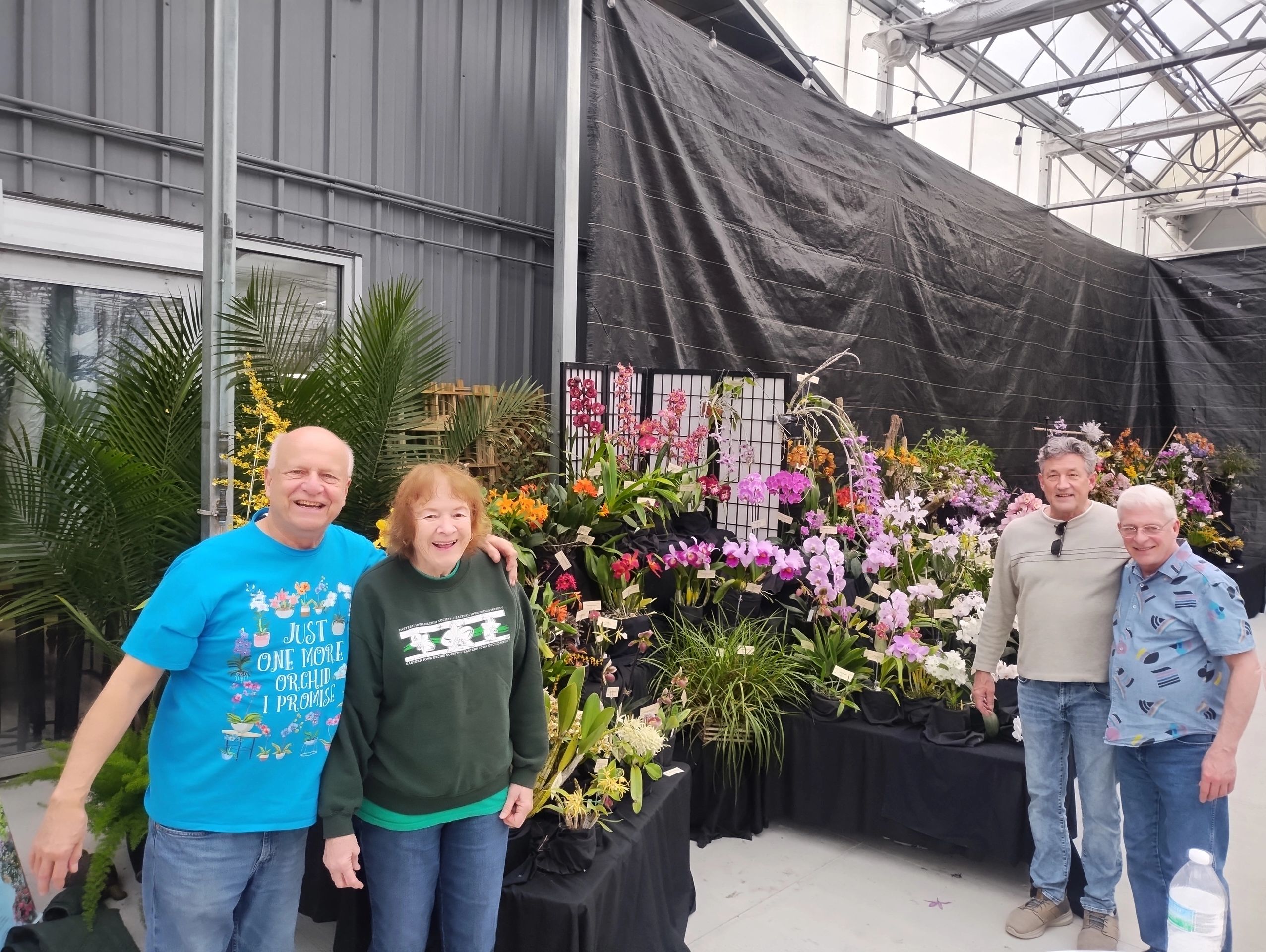 Club display at the Racine Wisconsin Orchid Show in March 2026
