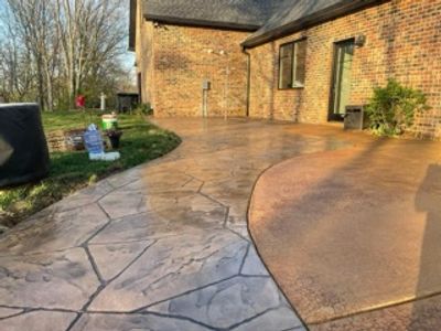 Smooth Polished Concrete Walkway