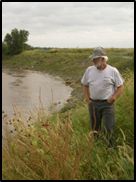 David Royer on the streambank - Connie Pantle photo.JPG
