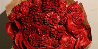 Flower District NYC Wholesale Flowers Flower Supply Flower Market NYC dried flowers red pine cones