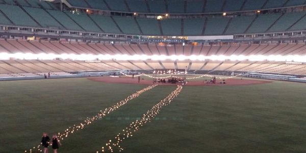 Mastercard priceless table intimate dinner party at dodger stadium