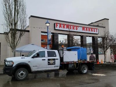 One of our trucks delivering in Prince George