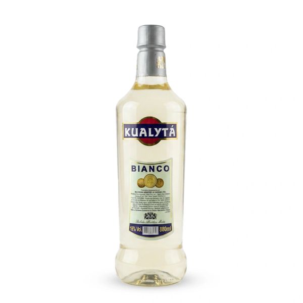 Garrafa de licor Kualytá Bianco de 880 ml.