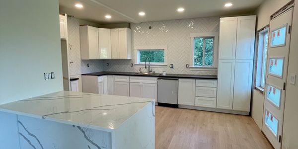 Kitchen remodel, home renovation, tile work