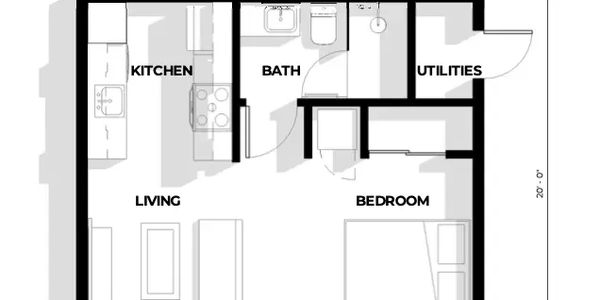 ADu Garage Conversion Floor Plan