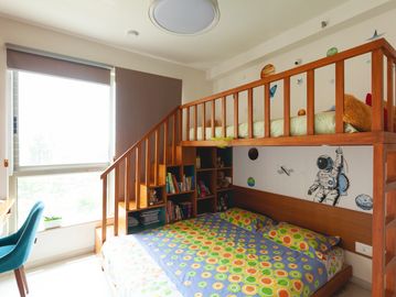 KID ROOM BUNKER BED BY  WABISABI-SPACES INTERIOR DESIGN STUDIO