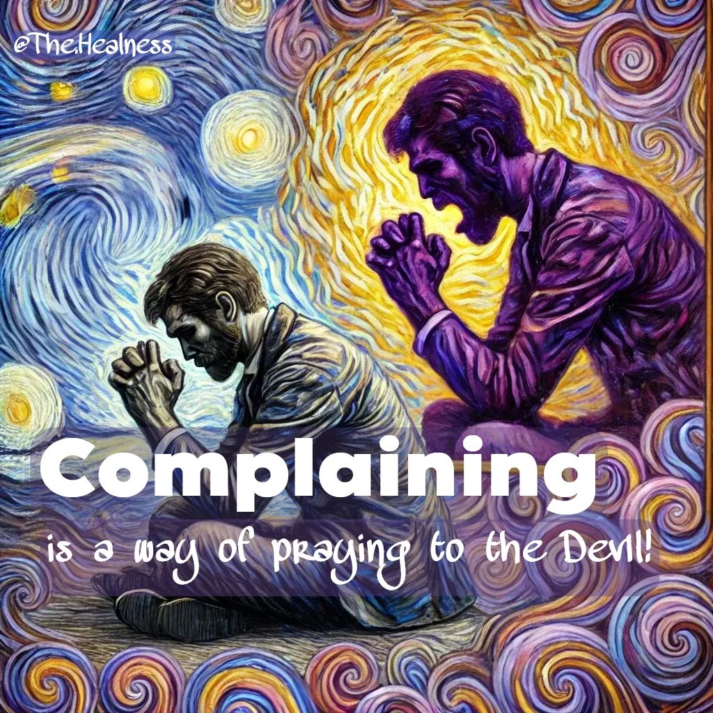 Complaining, is a way of praying to the Devil!