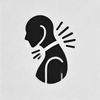 A simple black and white logo representing whiplash.
