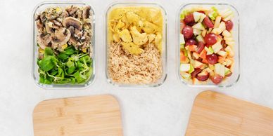 Three prepare meals to go