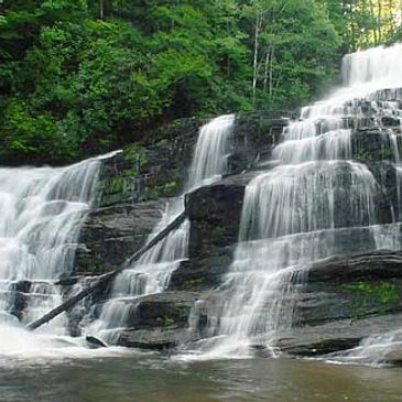 Laurel Fork Falls near Jocassee Outdoor Center