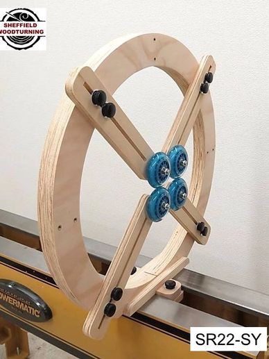 Psi Woodworking LSR3 - Supporto Fisso Per Tornio, Per Mandrini Fino A 5,1 Cm, Compatibile Con Jet E Delta
