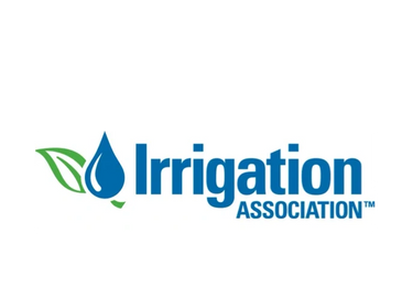 Logo of the Irrigation Association with a water drop and leaf design.