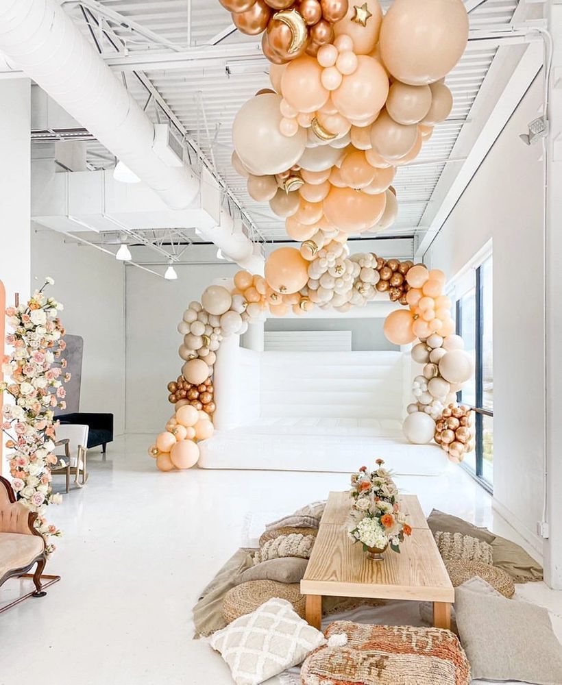 White Bounce House Home