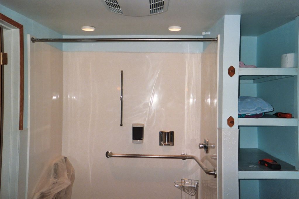 ADA wheelchair shower