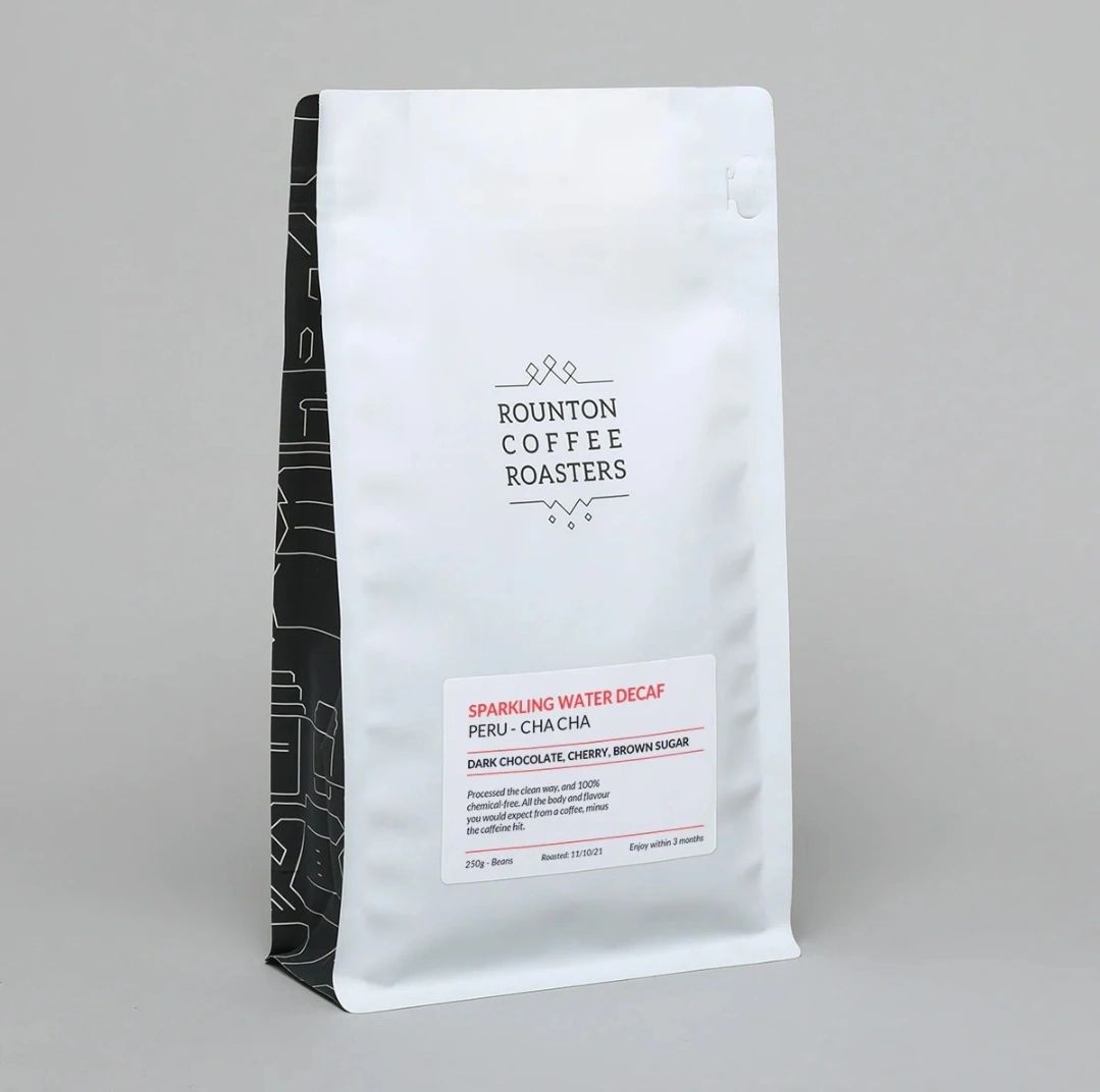 Peru Cha Cha Decaf Coffee Beans by Rounton Coffee Roasters