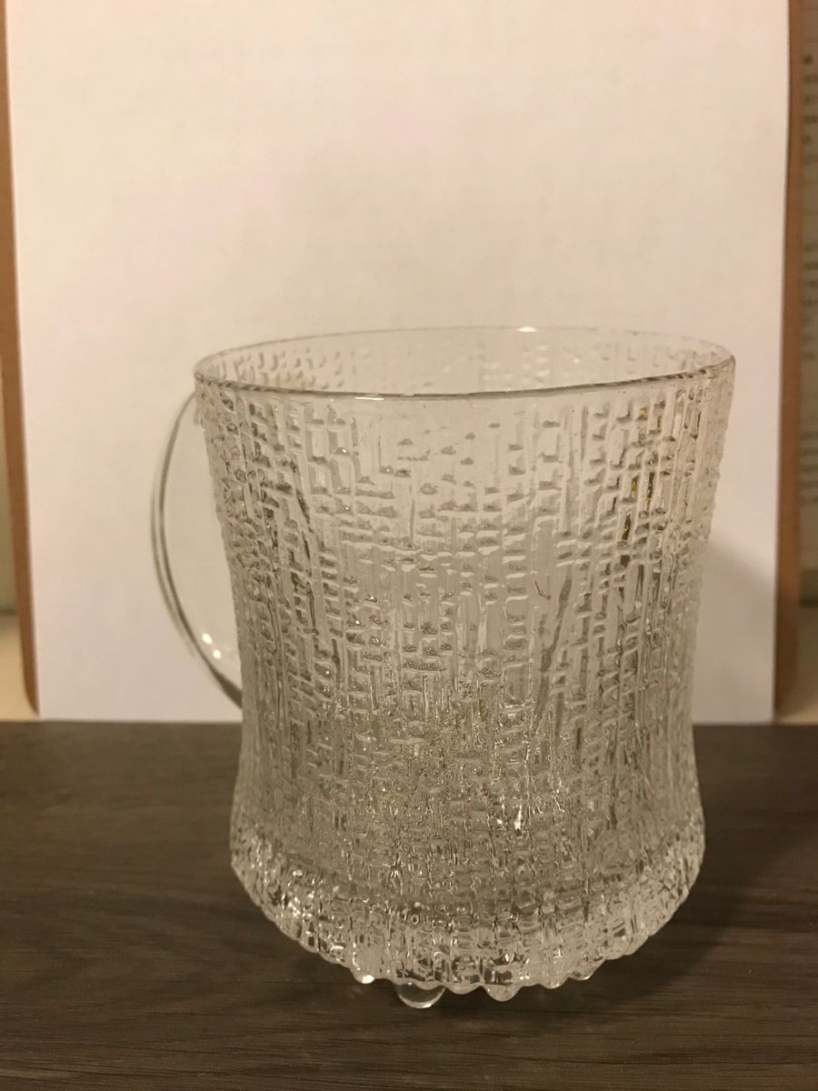 Iittala Ultima Thule Art Glass Beer mug designed by Tapio Wirkkala -  Finland.