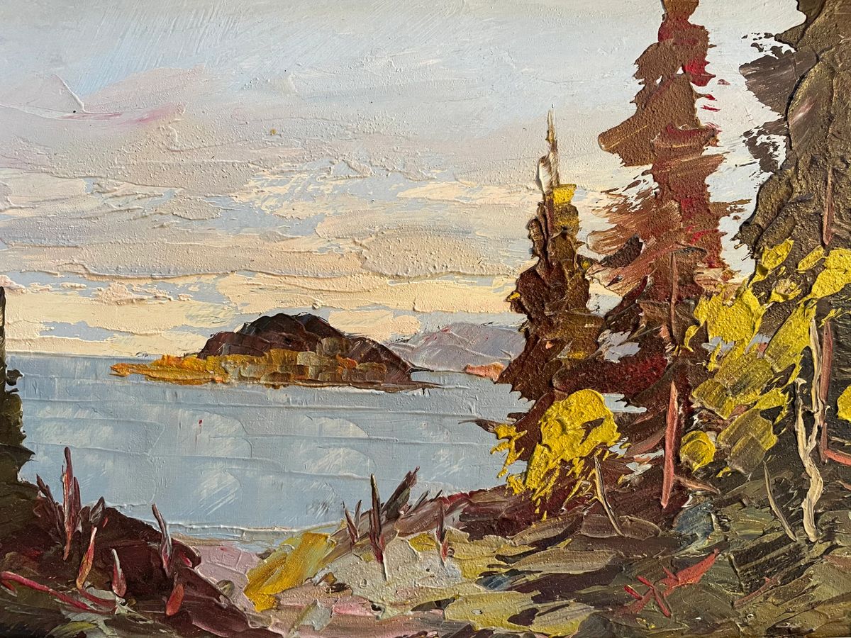 Karl Kronlachner - Canadian Artist - Framed oil painting on board ...