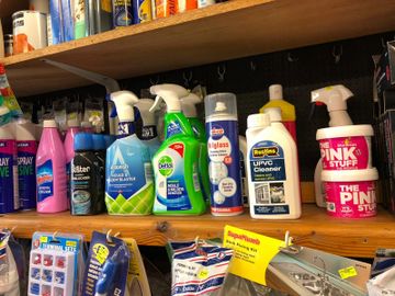 various plumbing supplies