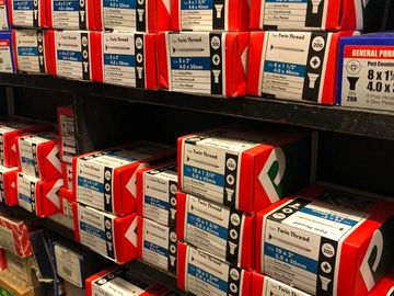 various building supplies
