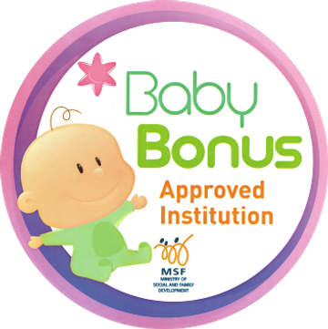Logo for Baby Bonus Approved Institution by MSF.