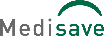 Logo with the word 'Medisave' and a green arc.