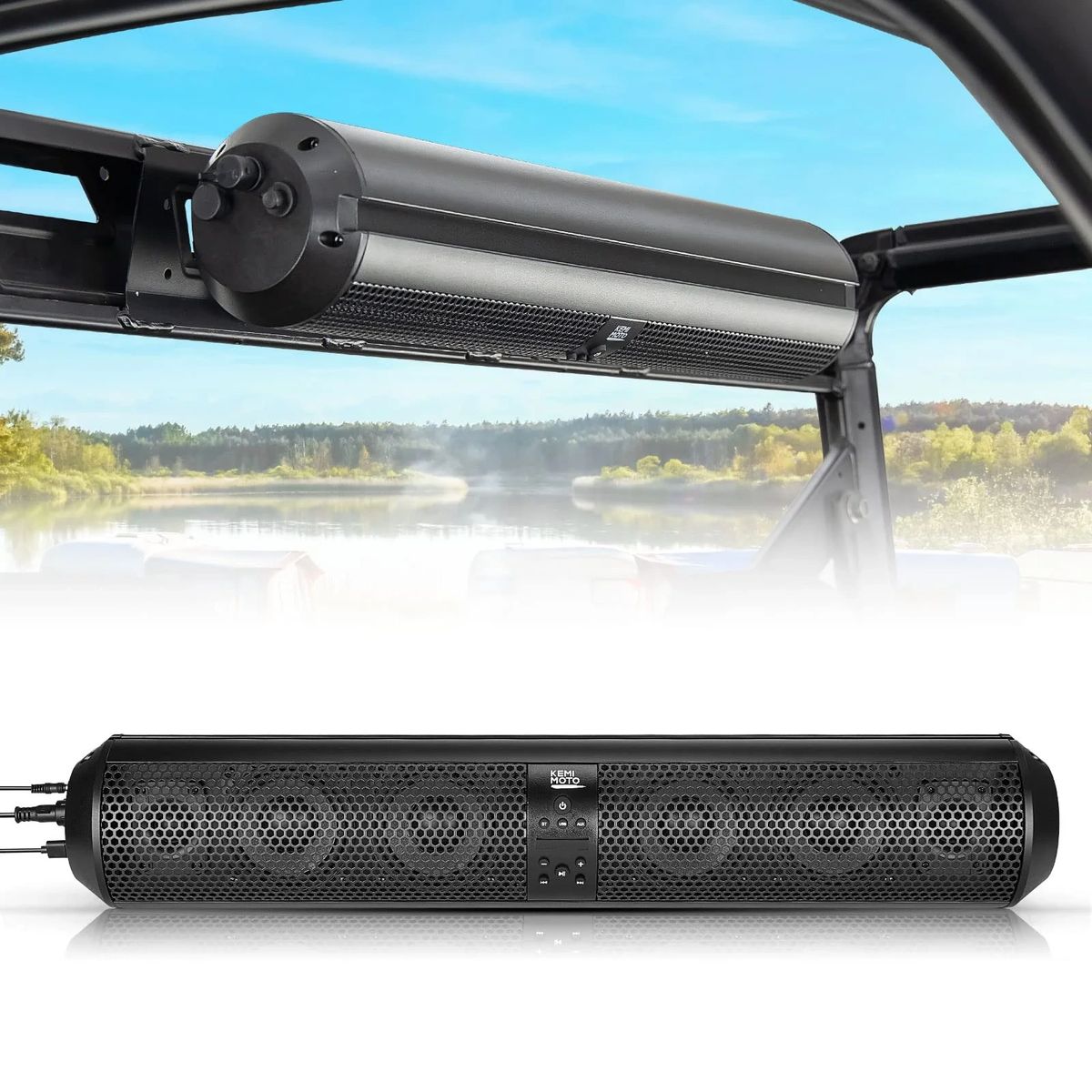 UTV Speakers, Waterproof Bluetooth 500W 28" Outdoor Soundbars