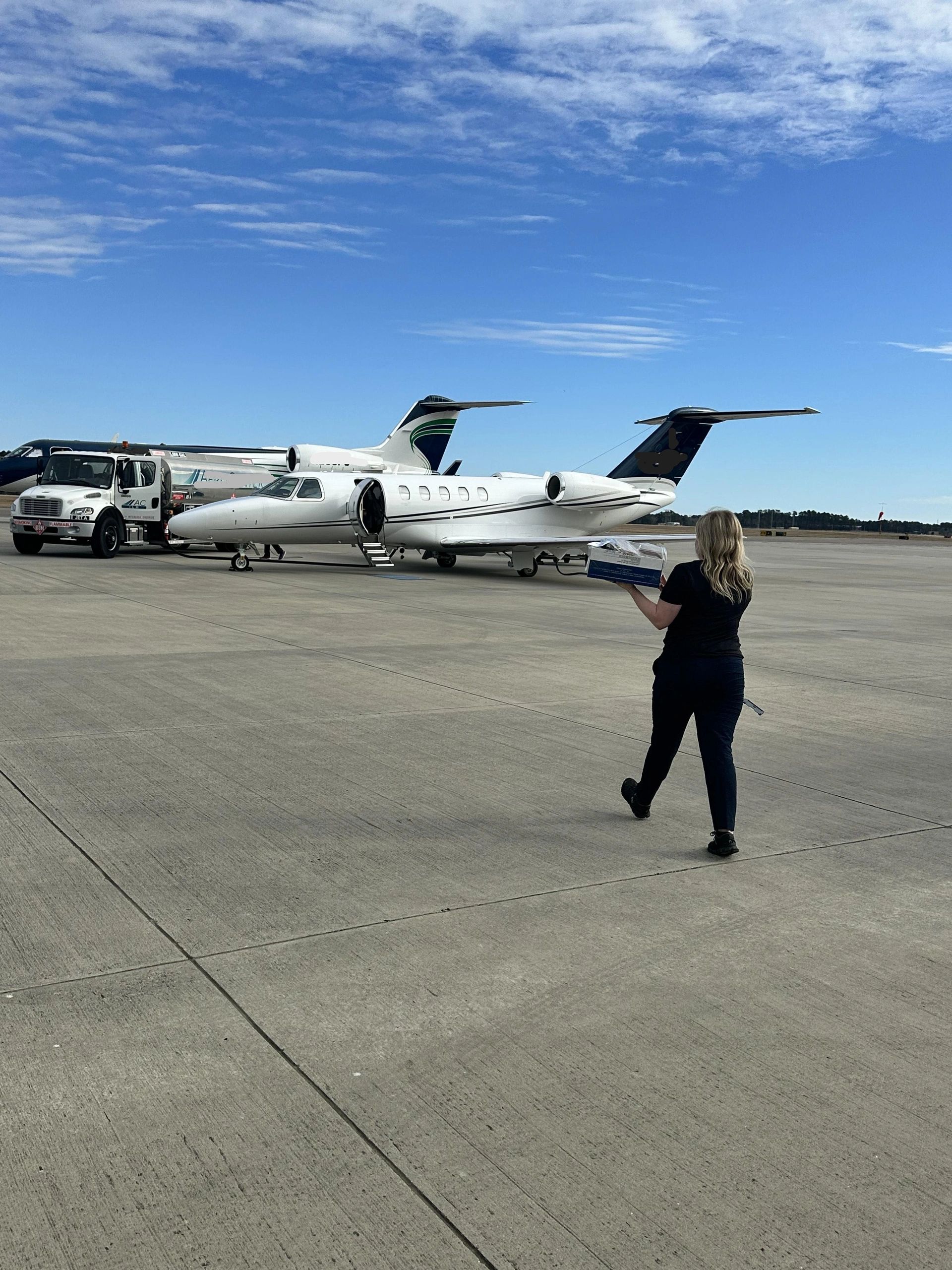Catering for a jet plane