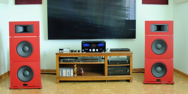 OB-2 Open Baffle Speaker in Red