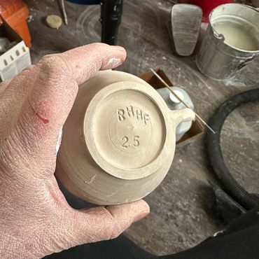 All pottery gets the RHHF stamp. 