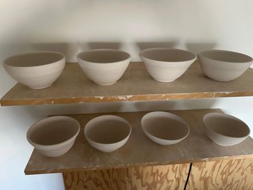 Bowls in progress