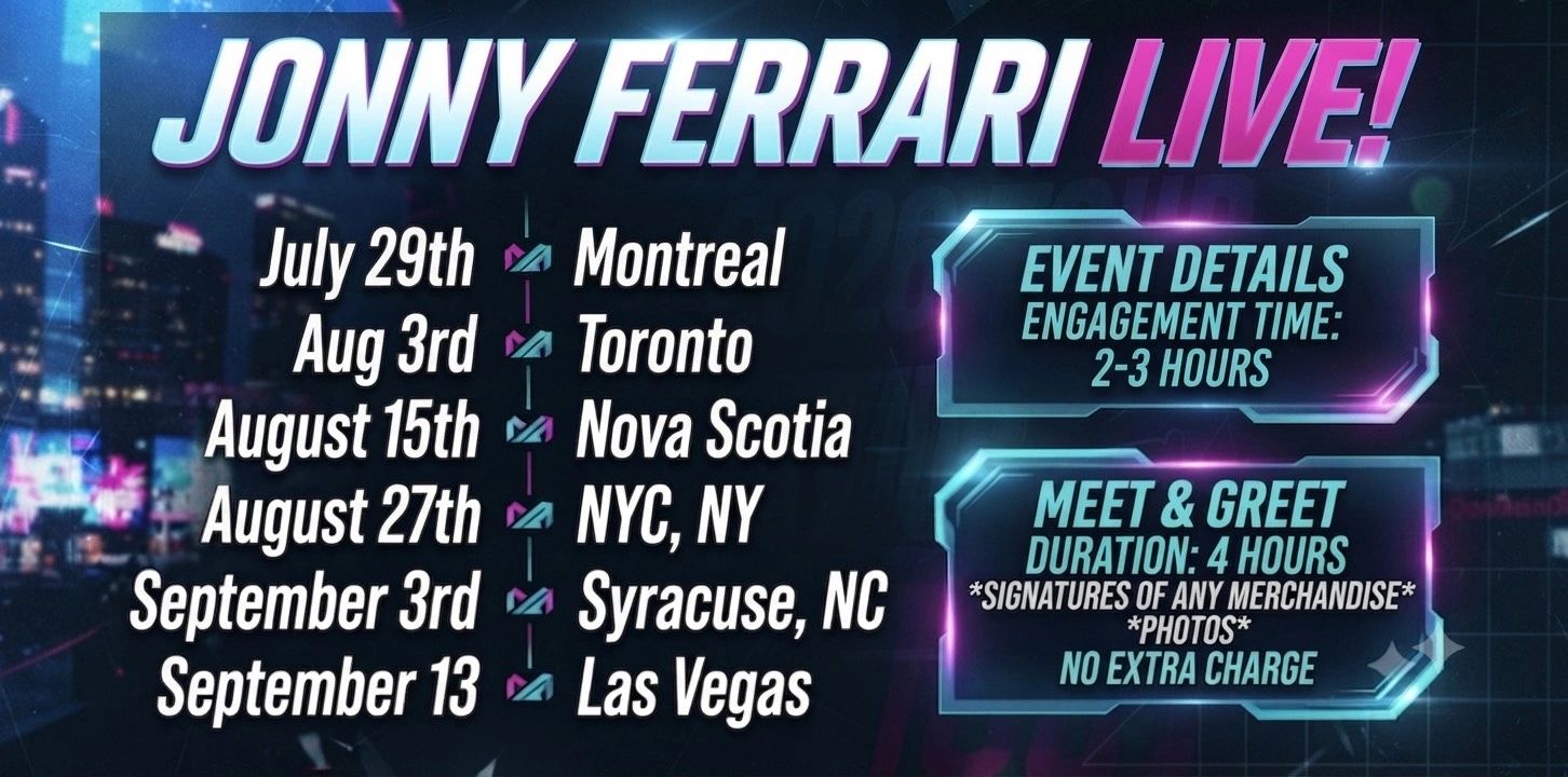 Jonny Ferrari booking 