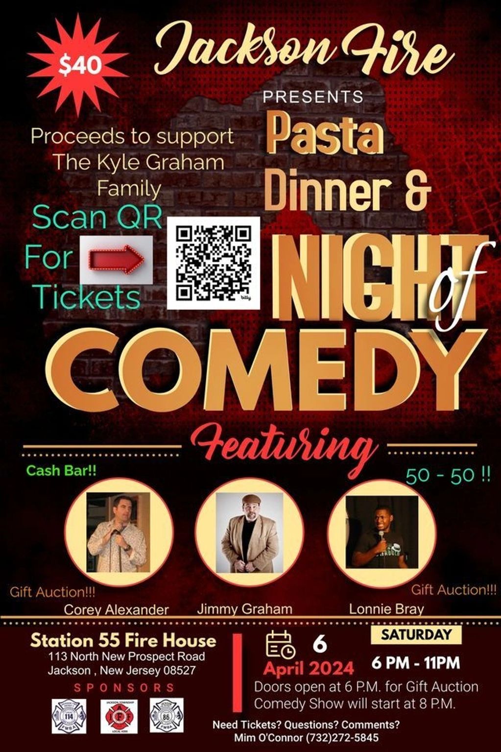  Comedy Night Is Coming To Jackson's Station 55 Fire House