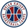 Logo for Brian Knight Basketball Camps featuring a basketball design.