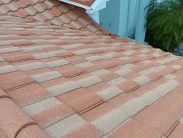 Completed roofing services with high-quality tile roofing by ICAS Storm Restoration FL.