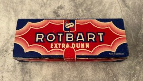 WW2 German (full unopened carton) ROTBART Extra Dünn ( Extra Thin ...