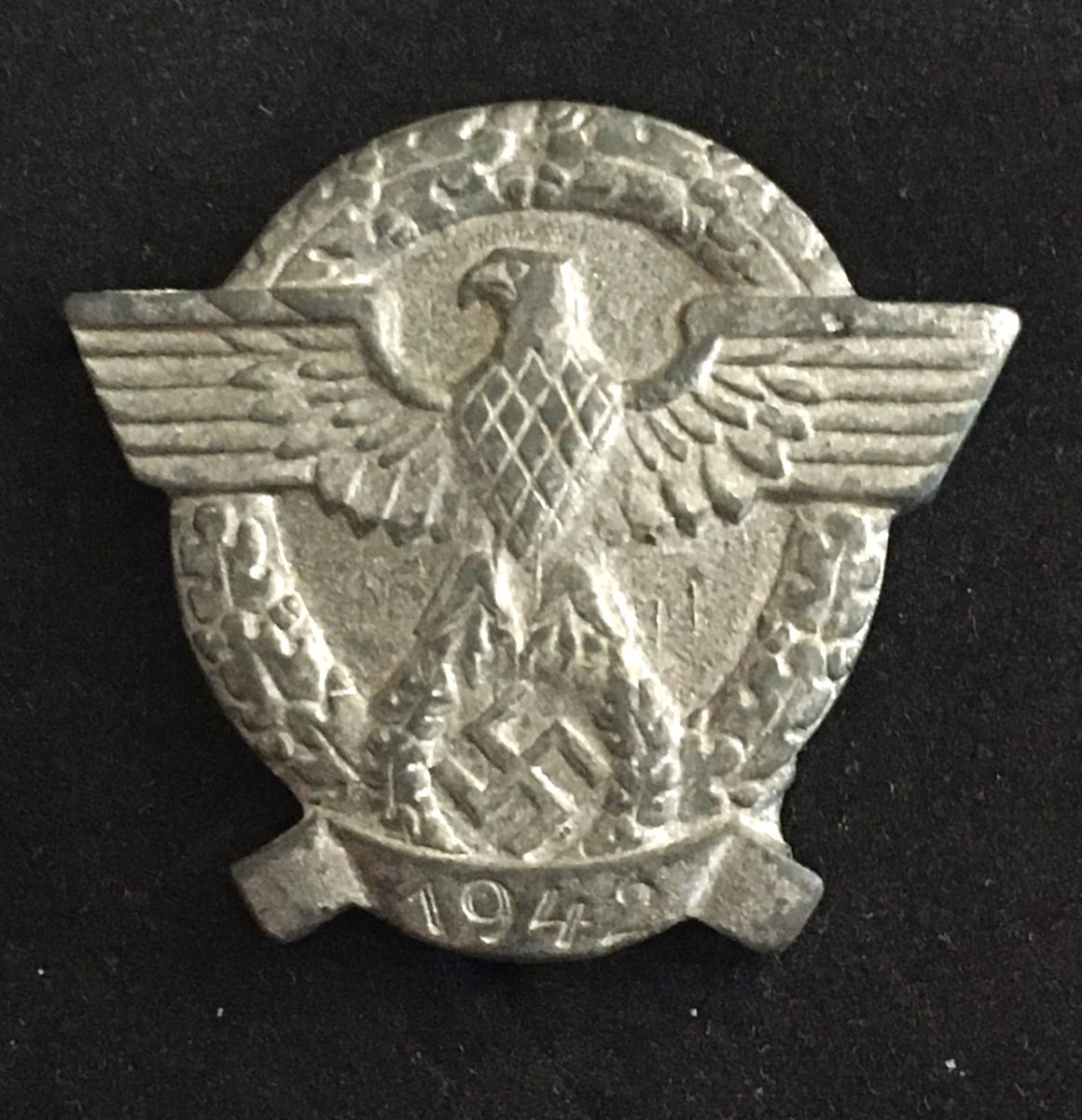 3.) Police 1942 donation lapel badge unmarked to reverse but with ...