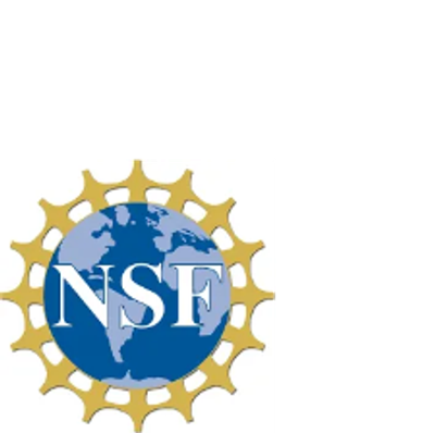 Logo of the National Science Foundation with globe and gear design.