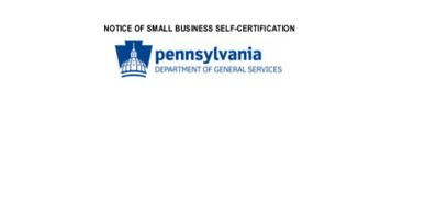 Pennsylvania small business certification.