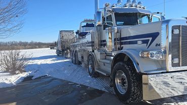 Long Distance Semi Towing