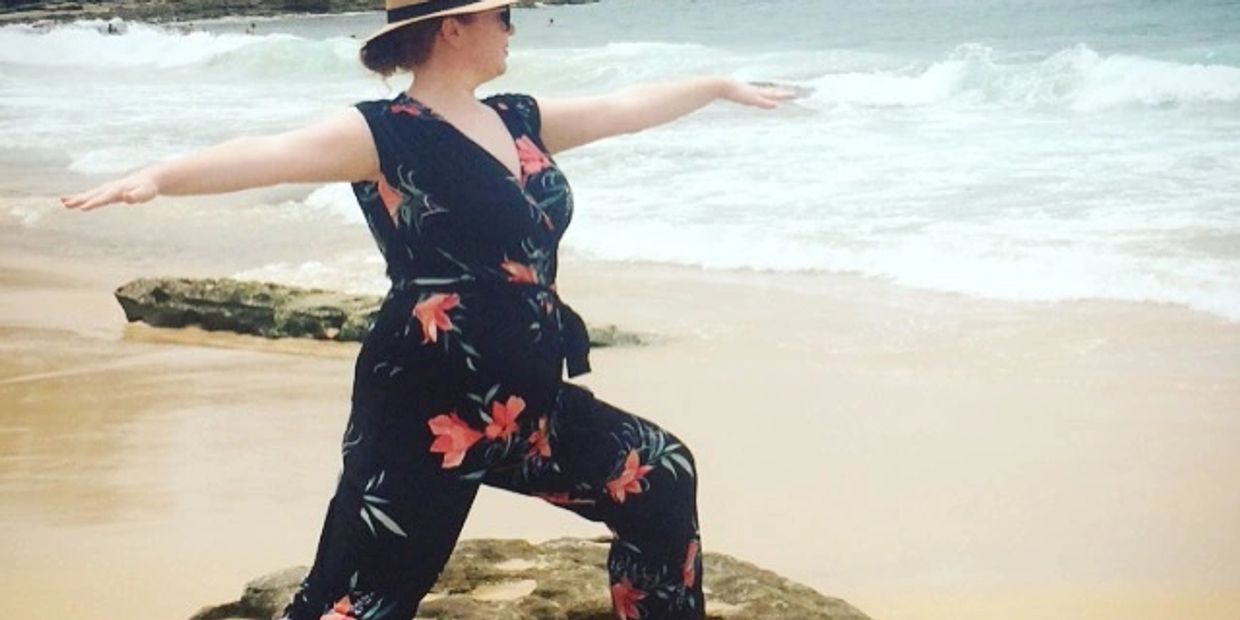 Yoga on the beach 