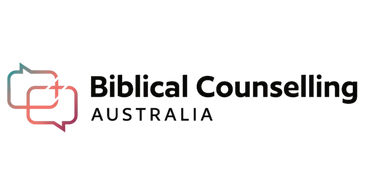Logo with interlocking speech bubbles and 'Biblical Counseling' text.