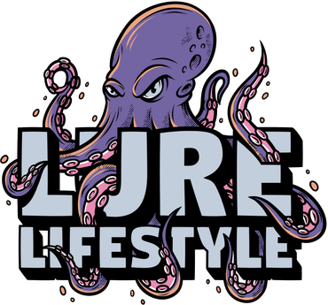 Logo featuring a purple octopus entwined with the text 'LURE LIFESTYLE'.
