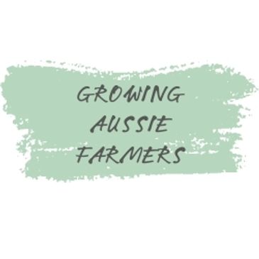 A label saying we are helping Australian farmers to sustainably grow native food and bushfood.