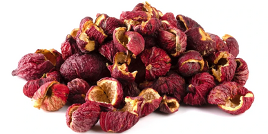 Wholesale Australian native Quandong fruit in dried halves or frozen. Santalum acuminatum