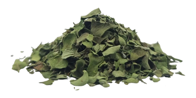 A spoonful of dried native oregano leaf to use as a herb for cooking