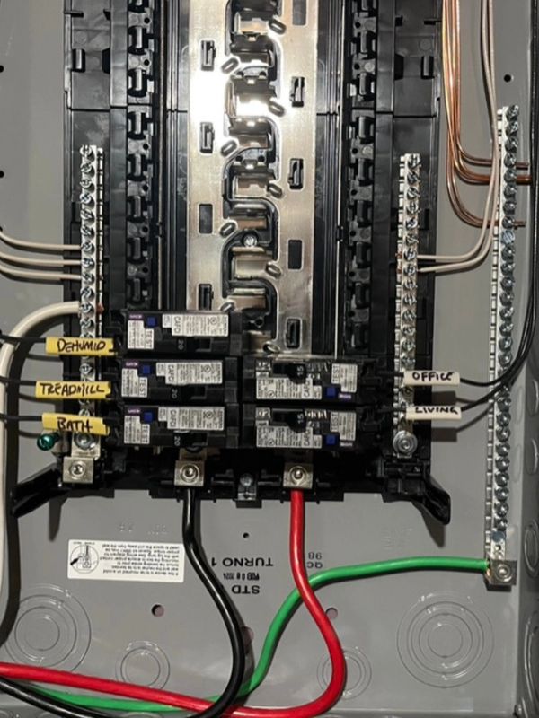 New electrical panel installation