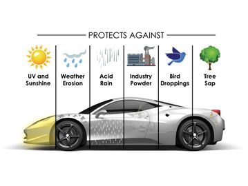 This is what a professional ceramic Coating does to protect your car!