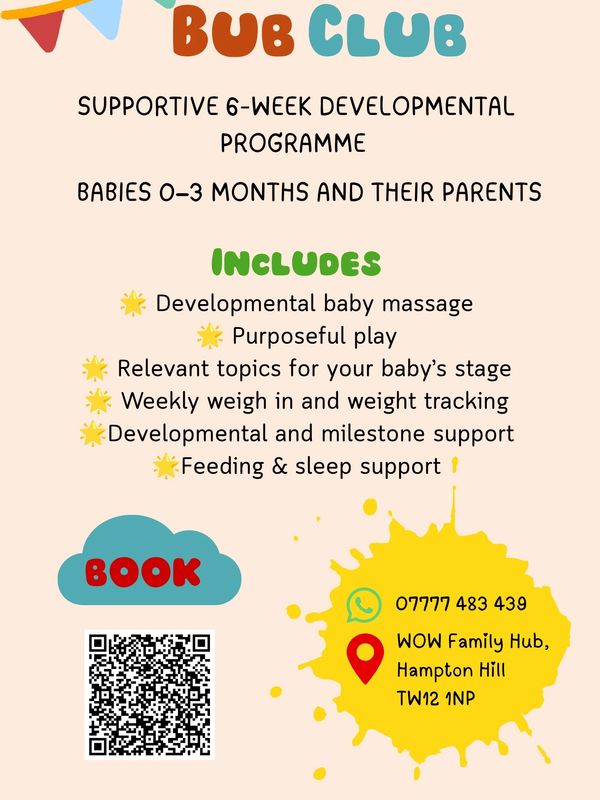 POSTER for baby massage course